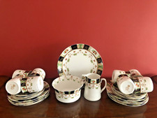 Antique Handpainted 27 Piece Tea Set by Diamond China