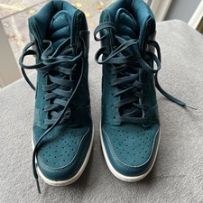 Nike Dunk Sky High Green Teal Wedge Trainers Women UK Size 5