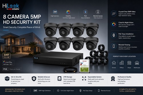 Hikvision 5mp cctv poe - 5mp, ip
