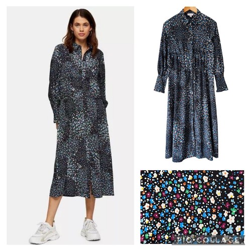 Topshop floral shirt dress - topshop,
