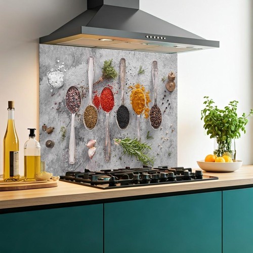 Printed glass kitchen - printed,