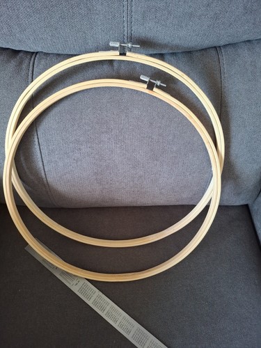 Round wooden embroidery - wooden, hoop