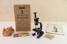 Vintage 1950s Merit Student Microscope No.3/A J&L Randall Ltd Boxed,  England