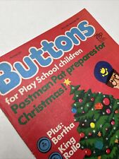 BUTTONS For Play School Children - No 220 - 1985 - Vintage Comic - Postman Pat
