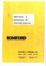 Bomford Hedgetrimmer Highwayman & Bushwacker 27 Parts Manual
