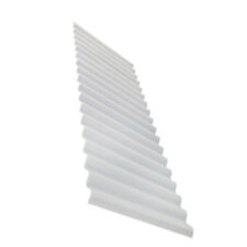 PVC Clear Plastic Corrugated Roofing Sheets UV Protected High Impact Strength