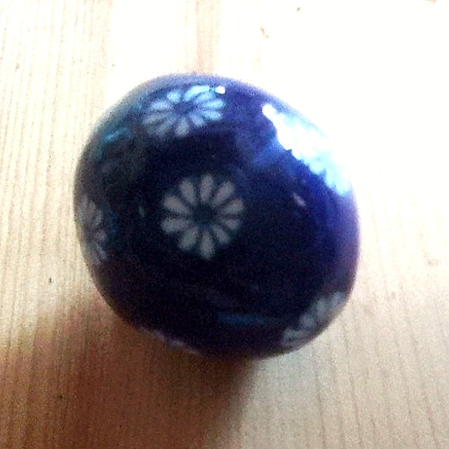 Single dark blue ceramic - single,