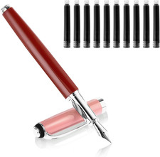Metal Fountain Pens with 10