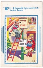Comic Postcard Artist Signed
