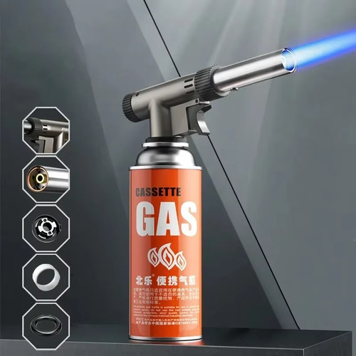 Butane gas torch burner flame - butane,