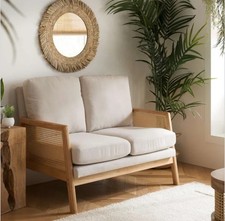 2 Seater Rattan Sofa With