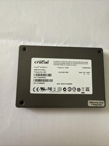 Crucial 64gb sata - 64gb, inch