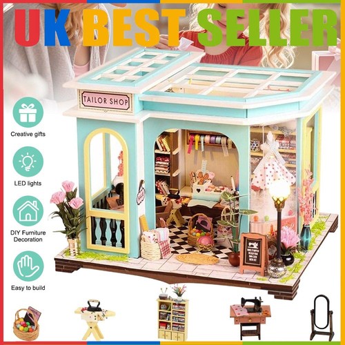 Tailor shop building - shop, set