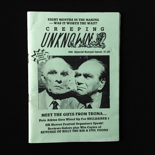 Creeping unknown fanzine - creeping,