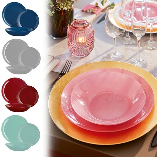 Luminarc arty translucent 18pc - luminarc,