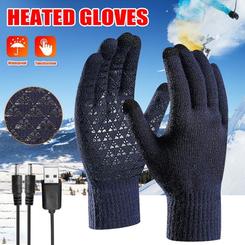 Winter electric heated gloves - winter,