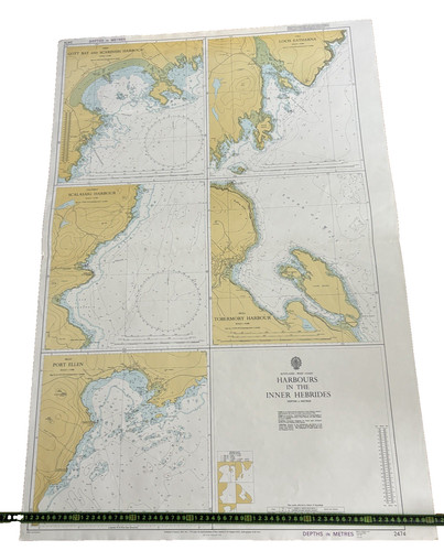 1975 admiralty chart 2474 106 - 1975, #2474