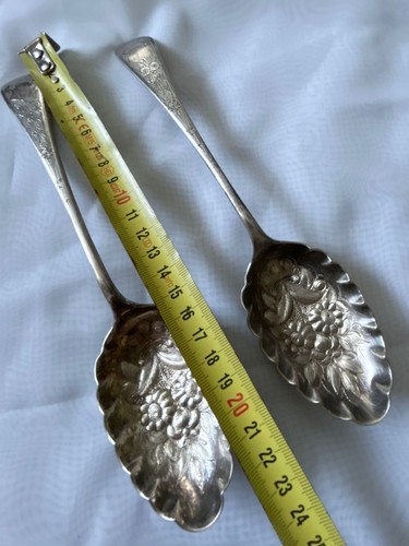 Pair antique vintage - vintage, silver