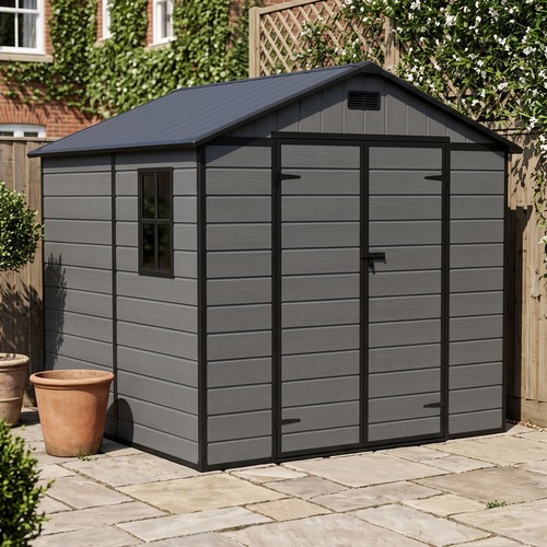 Plastic garden shed 8x4ft - garden,