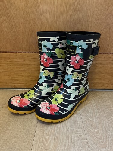 Joules molly welly navy stripe - joules,