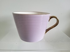 Fox & Ivy Tesco Lilac Purple Mug Cup With Gold Rim