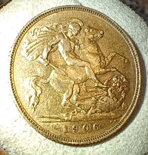 Half 1/2 Pound Sovereign Coin