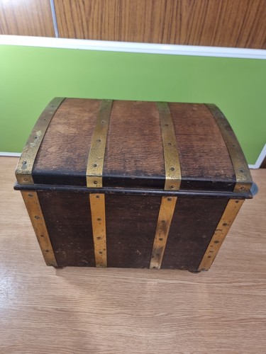 Antique rexware oak brass - oak, &