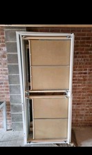 IKEA FLEKKE Day-bed Frame with 2 Drawers, White, 80x200 cm, 2 mattresses