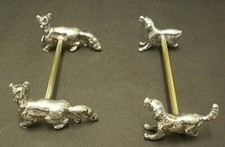 Antique W.M.F. Silver Plate Fox & Hounds Knife Rests (SP3)