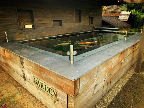 Stainless steel koi pond - steel,