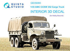 Quinta Studio QD35060, GMC CCKW 352 3D-Printed Interior decal (forHobbyBo), 1:35