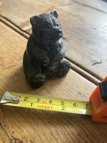 Vintage black bear - , salmon