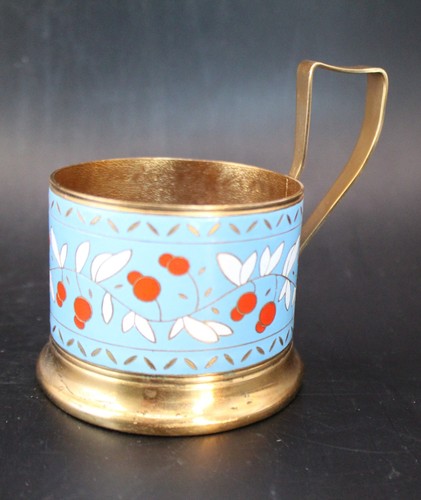 Vintage russian tea glass - russian,