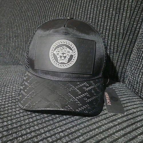 Versace black mesh back - versace, mesh-back