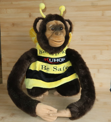 Monkey chimpanzee hand puppet - monkey,