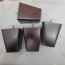 5" Dark Cherry Finish Tapered