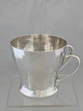 LIBERTY & CO Sterling Silver Christening Mug 1900 Birmingham ANTIQUE 2 Handle