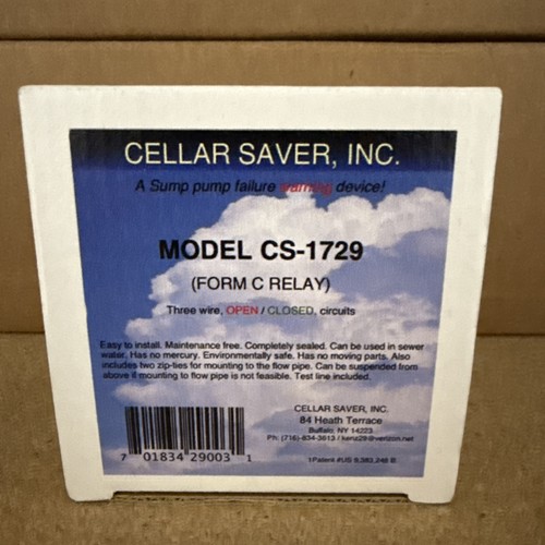 Cellar saver 1729 sump pump - saver,