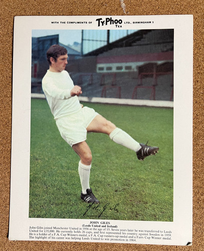Typhoo tea football card - typhoo,