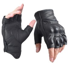 Half Finger Leather Gloves for