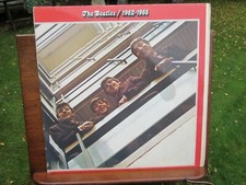 The Beatles Red Album 1973 Double LP Record with Misprinted Cover VGC+