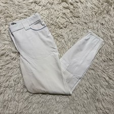 Women’s Size 32 White Sarm Hippique Knee Patch Horseback Riding Breeches