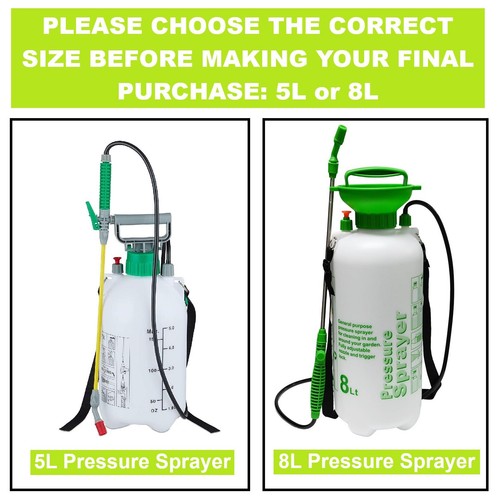 Garden pressure sprayer 8l - pressure,