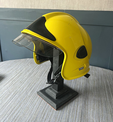 Msa yellow fire brigade helmet - fire,