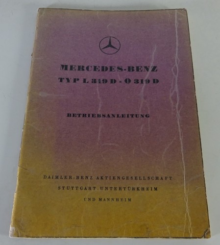 Operating manual mercedes - manual, mercedes-benz