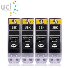 4 Black INK CARTRIDGES FOR CANON PGI5BK PIXMA MP600 MP600R MP610 MP800 MP800R