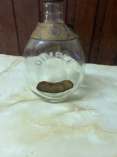 Vintage dimple whisky bottle - dimple,
