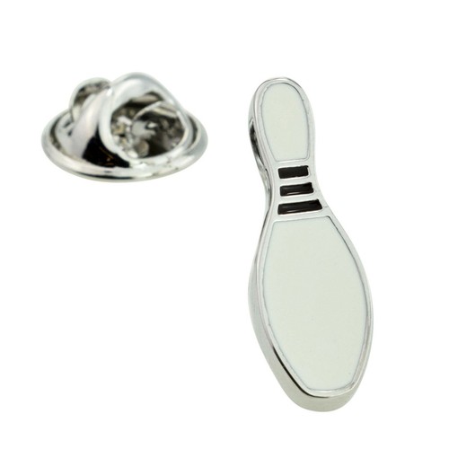 Bowling pin lapel - bowling,