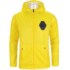 Adidas Climastorm Jacket Men's Windbreaker Rain Basketball Yellow