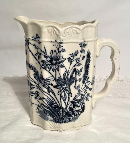 Antique blue white - blue, &